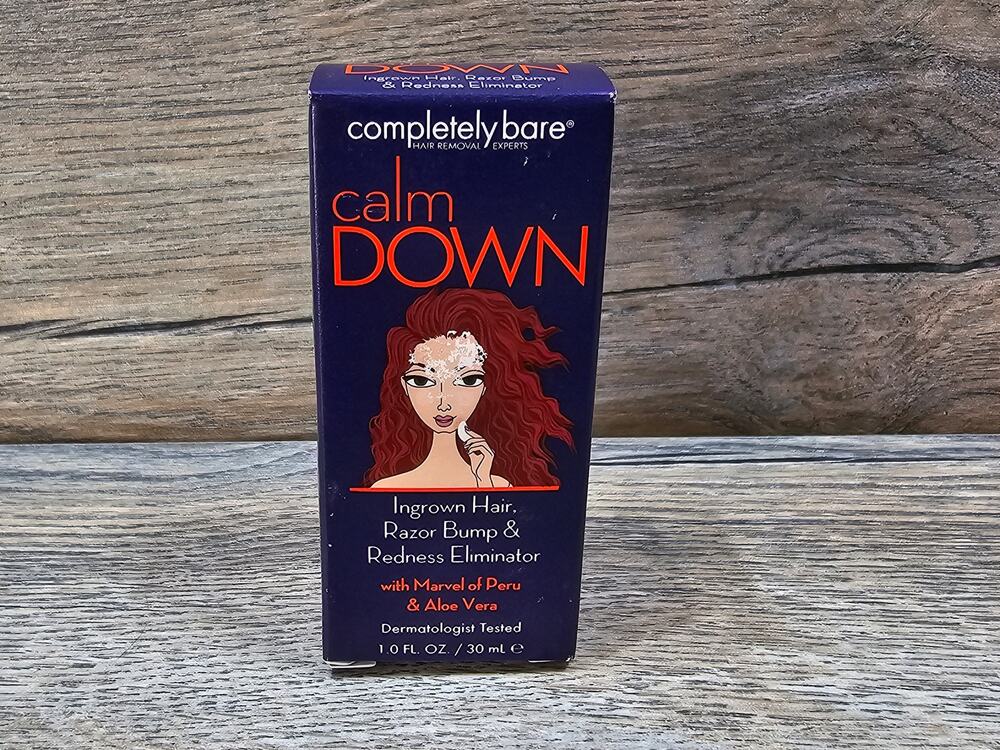 Completely Bare Calm Down Ingrown Hair Razor Bump Redness Eliminator